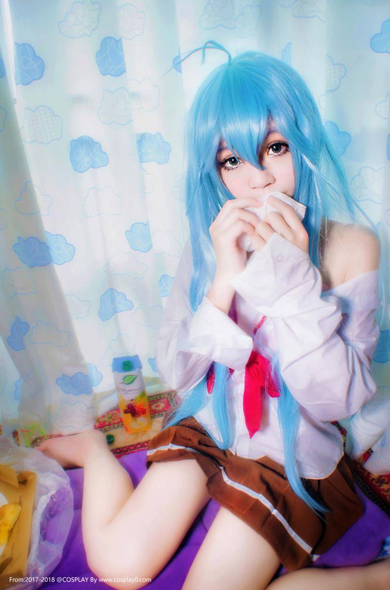 Cosplay福利/电波女与青春男藤和艾莉欧美女桜桃喵制服诱惑Cosplay足控福利