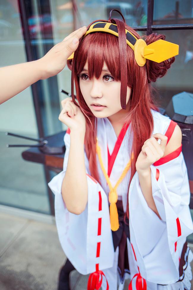 Cosplay福利/舰队Collection岛风舰娘金刚萝莉黑丝Cosplay图片