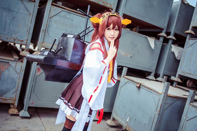 Cosplay福利/舰队Collection岛风舰娘金刚萝莉黑丝Cosplay图片