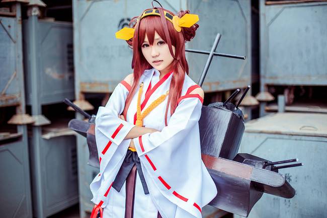 Cosplay福利/舰队Collection岛风舰娘金刚萝莉黑丝Cosplay图片