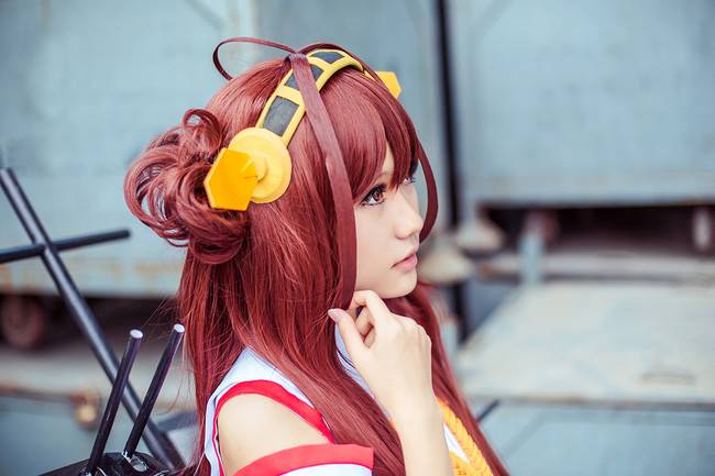 Cosplay福利/舰队Collection岛风舰娘金刚萝莉黑丝Cosplay图片