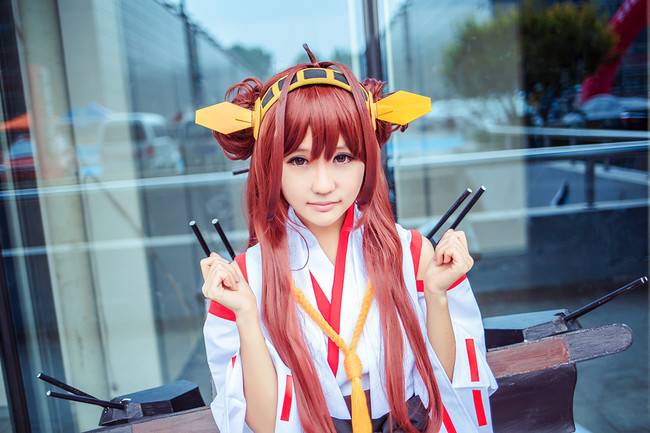 Cosplay福利/舰队Collection岛风舰娘金刚萝莉黑丝Cosplay图片