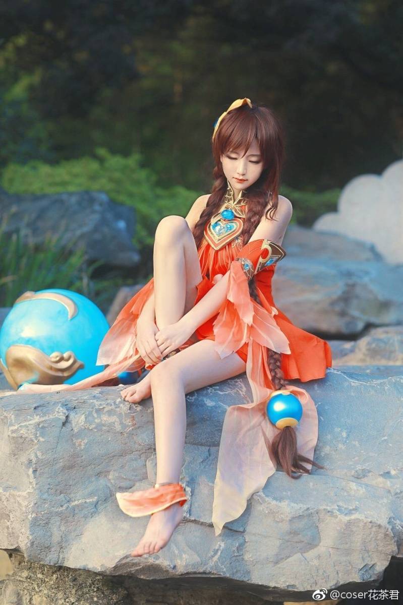 Cosplay福利/Coser花茶君王者荣耀萌妹子大乔Cosplay古风图片