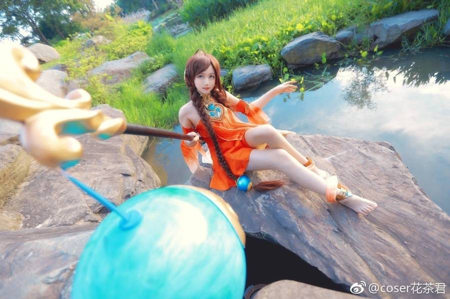 Cosplay福利/Coser花茶君王者荣耀萌妹子大乔Cosplay古风图片