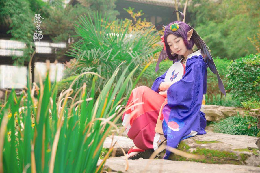 Cosplay福利/Coser-黑川-阴阳师手游Cosplay蝴蝶精可爱萝莉图片