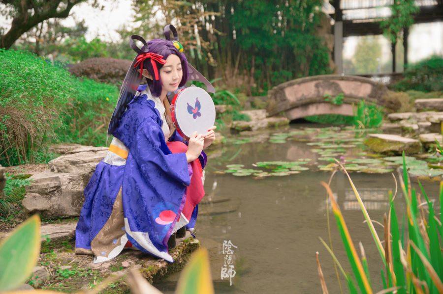Cosplay福利/Coser-黑川-阴阳师手游Cosplay蝴蝶精可爱萝莉图片
