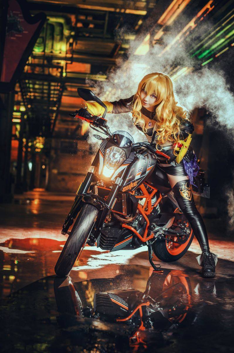 Cosplay福利/黑川扮演RWBY动漫女主阳小龙机车娘Cosplay图片
