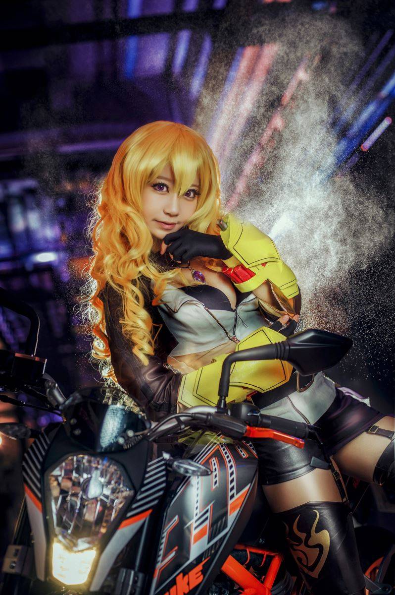 Cosplay福利/黑川扮演RWBY动漫女主阳小龙机车娘Cosplay图片