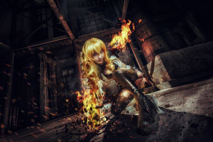 Cosplay福利/黑川扮演RWBY动漫女主阳小龙机车娘Cosplay图片