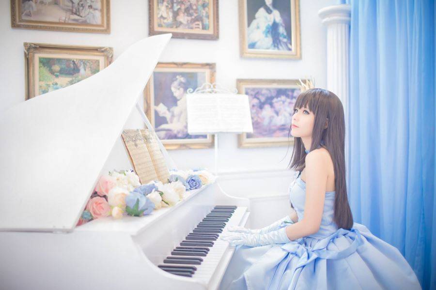 Cosplay福利/清纯美女连衣裙涩谷凛Cos唯美写真图片赏析