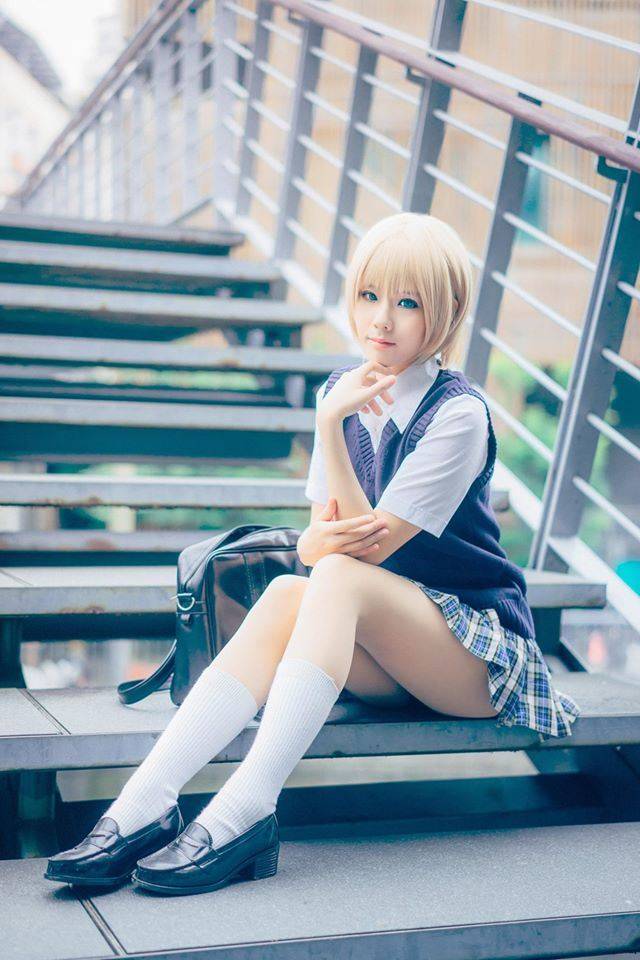 Cosplay福利/萌妹子Cosplay动漫女主角西野司制服美女图片