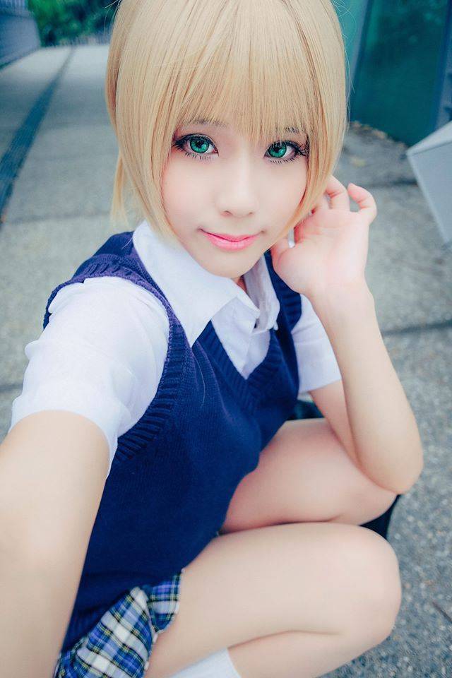Cosplay福利/萌妹子Cosplay动漫女主角西野司制服美女图片