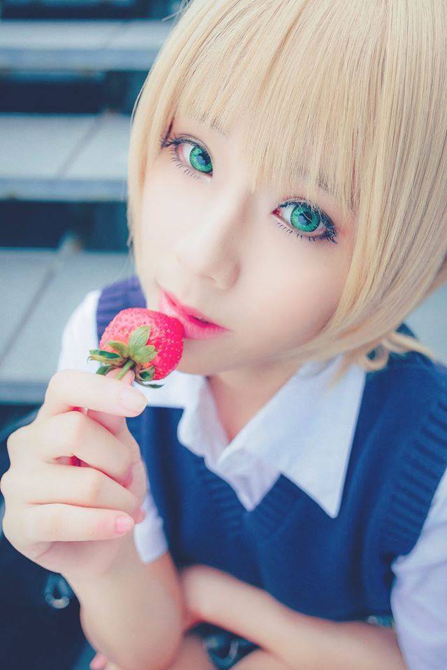 Cosplay福利/萌妹子Cosplay动漫女主角西野司制服美女图片