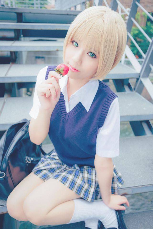 Cosplay福利/萌妹子Cosplay动漫女主角西野司制服美女图片