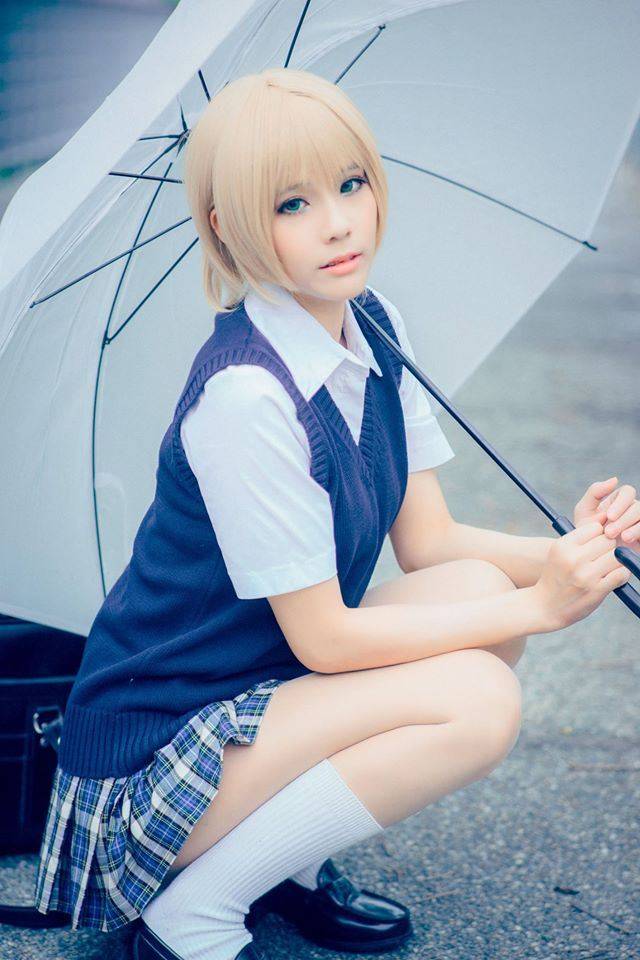 Cosplay福利/萌妹子Cosplay动漫女主角西野司制服美女图片