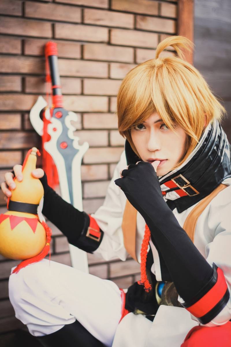 Cosplay福利/[COS正片]帅气小哥哥Cosplay王者荣耀李白同人图片