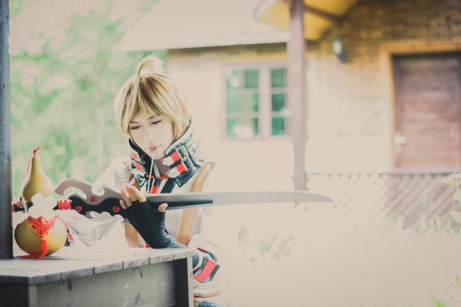 Cosplay福利/[COS正片]帅气小哥哥Cosplay王者荣耀李白同人图片