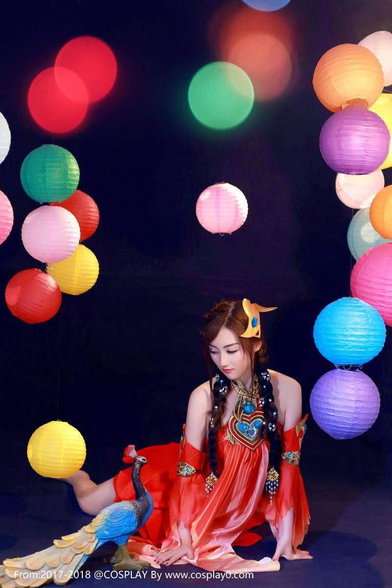 Cosplay福利/王者荣耀沧海之矅大乔Cosplay御姐裸足福利图片