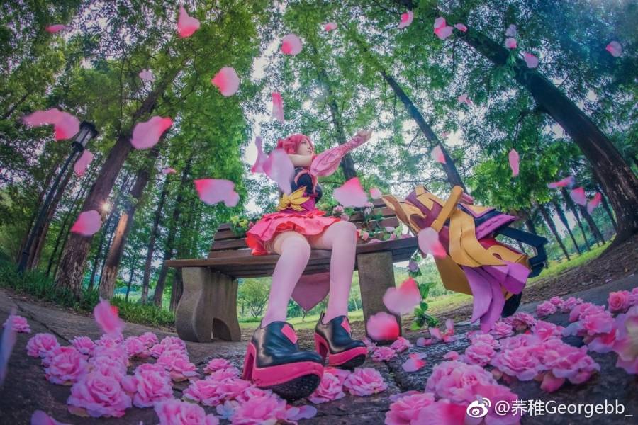 Cosplay福利/元气少女王者荣耀女英雄孙尚香蔷薇恋人Cosplay图片