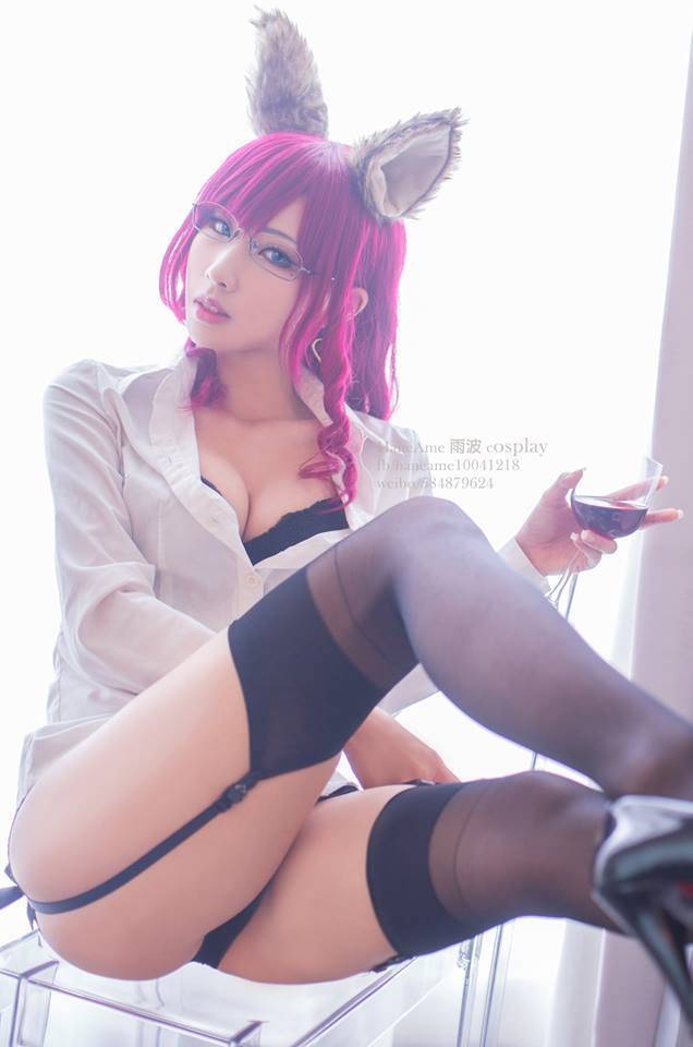 Cosplay福利/兽耳少女蔡雨波_HaneAme