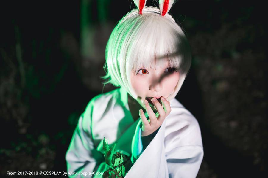 Cosplay福利/阴阳师萌萌哒式神山兔可爱萝莉和服Cosplay图片