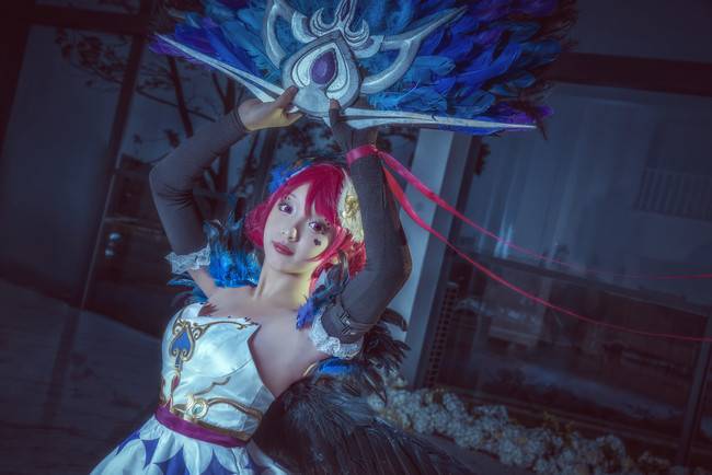 Cosplay福利/王者荣耀小乔天鹅之梦萝莉黑丝腿控Cosplay高清图片