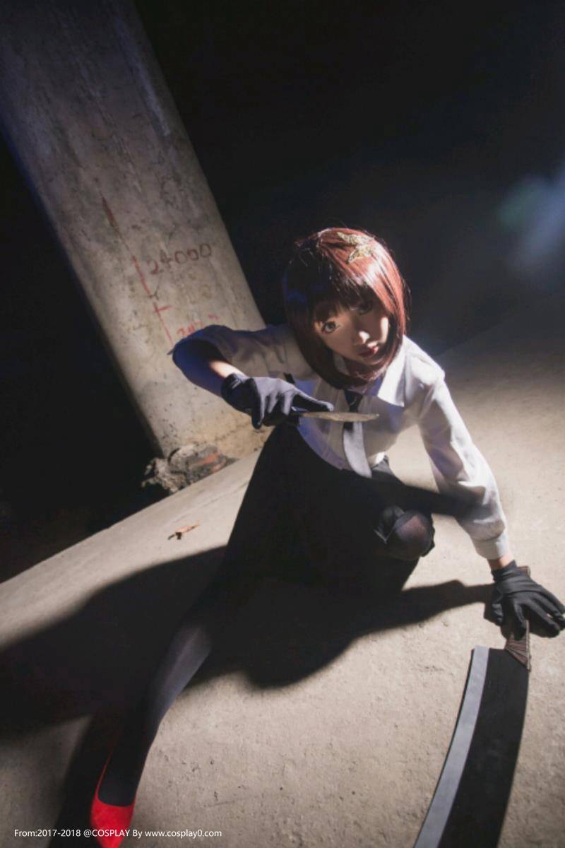 Cosplay福利/漫画文豪野犬女主与谢野晶子制服美女黑丝诱惑Cos图片