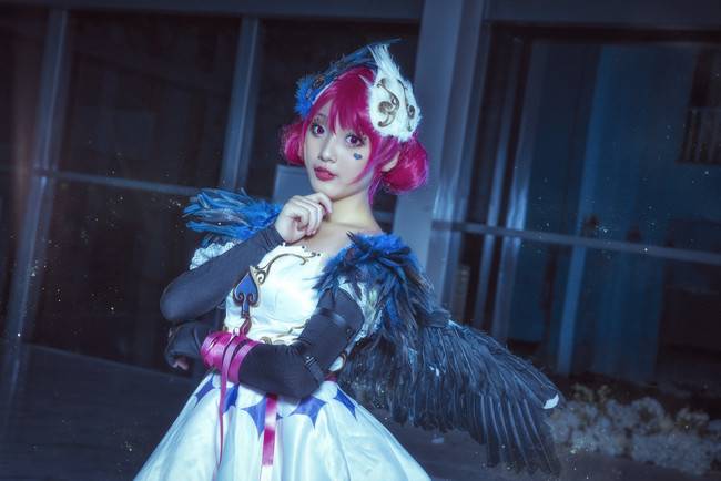 Cosplay福利/王者荣耀小乔天鹅之梦萝莉黑丝腿控Cosplay高清图片