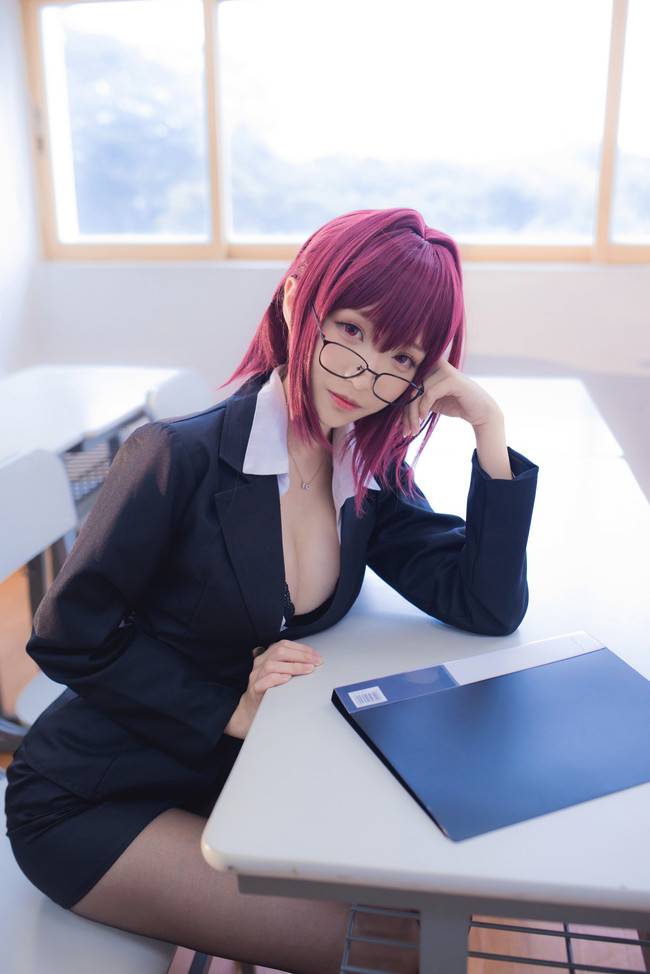 Cosplay福利/黑丝御姐《FATE》斯卡哈COSPLAY美图欣赏 cn:青青子w