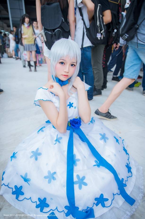 Cosplay福利/动漫漫展未闻花名桜桃喵Cos本间芽衣子可爱萝莉图片