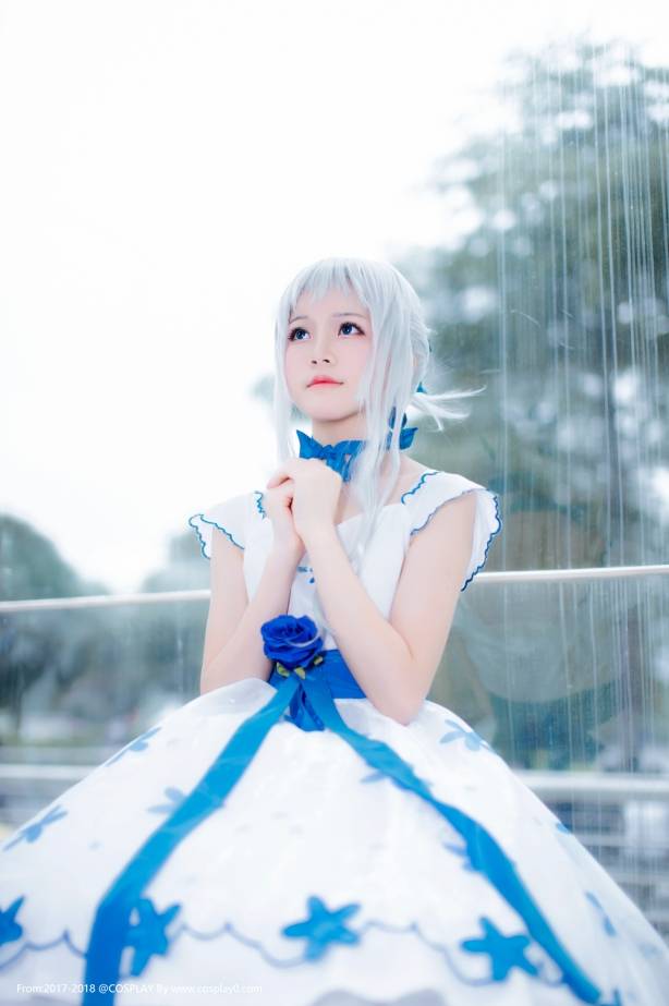 Cosplay福利/动漫漫展未闻花名桜桃喵Cos本间芽衣子可爱萝莉图片