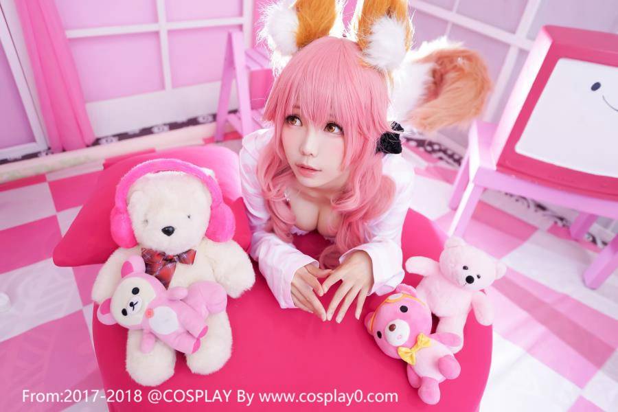 Cosplay福利/ElyEE子Cosplay玉藻前黑丝美女腿控写真福利