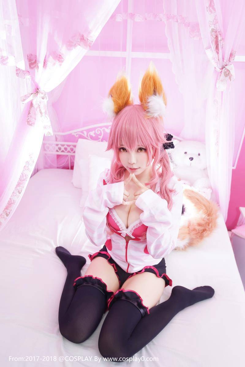 Cosplay福利/ElyEE子Cosplay玉藻前黑丝美女腿控写真福利