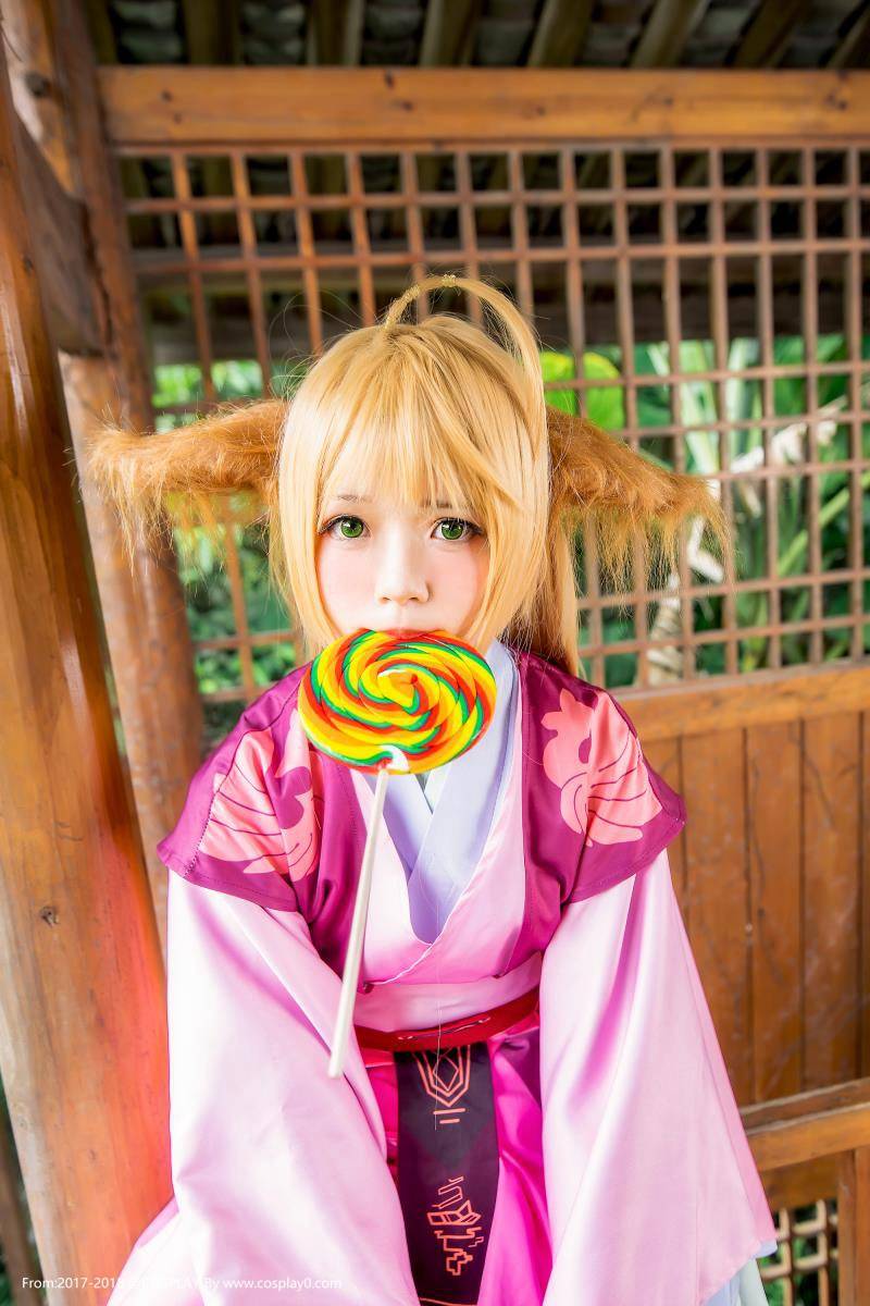 Cosplay福利/兽耳萝莉桜桃喵扮演狐妖小红娘涂山苏苏Cosplay图片
