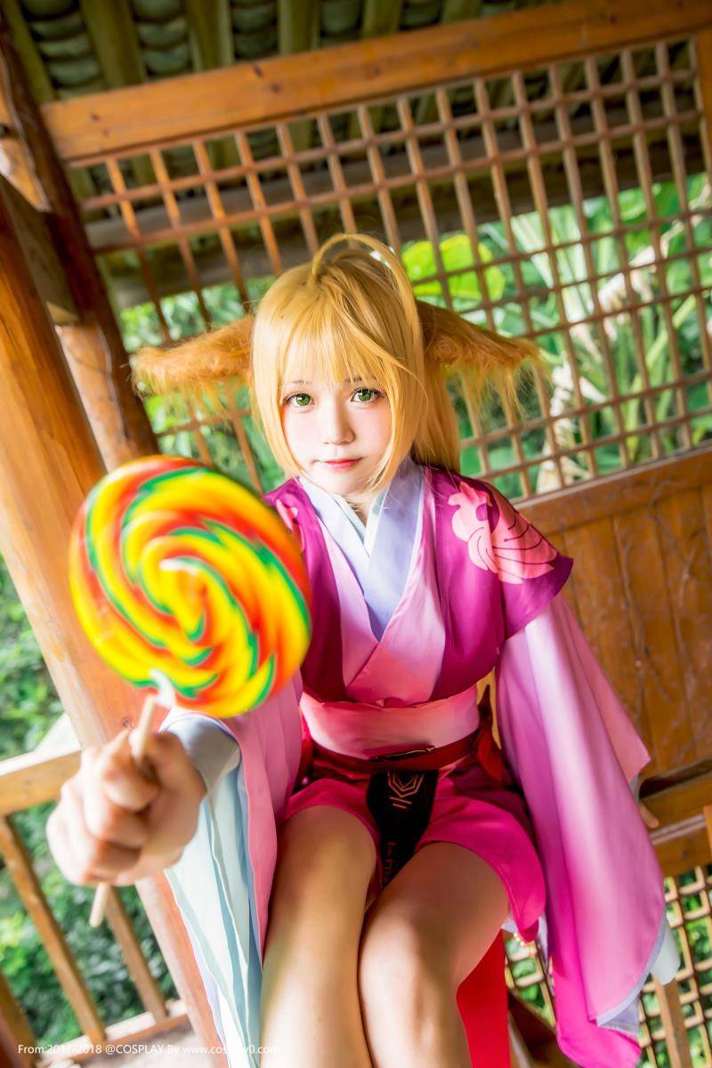Cosplay福利/兽耳萝莉桜桃喵扮演狐妖小红娘涂山苏苏Cosplay图片
