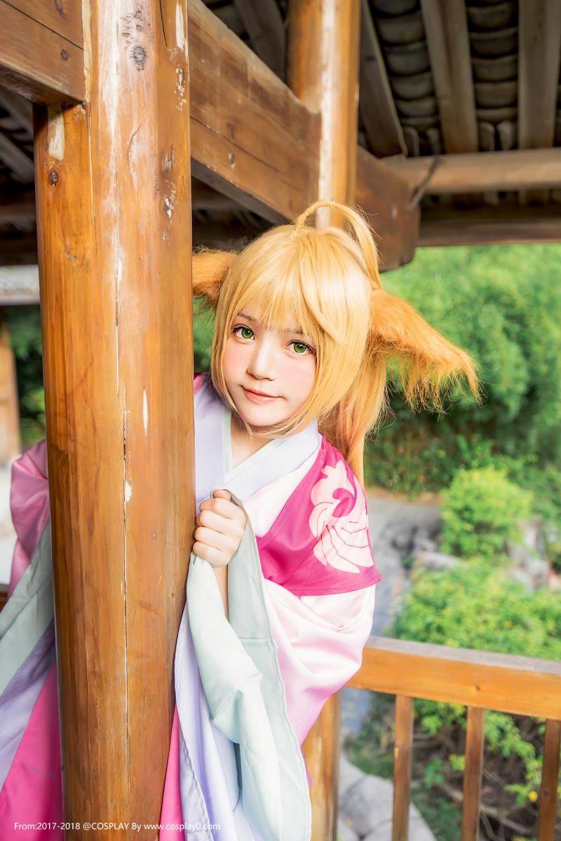 Cosplay福利/兽耳萝莉桜桃喵扮演狐妖小红娘涂山苏苏Cosplay图片
