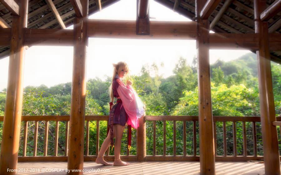 Cosplay福利/兽耳萝莉桜桃喵扮演狐妖小红娘涂山苏苏Cosplay图片