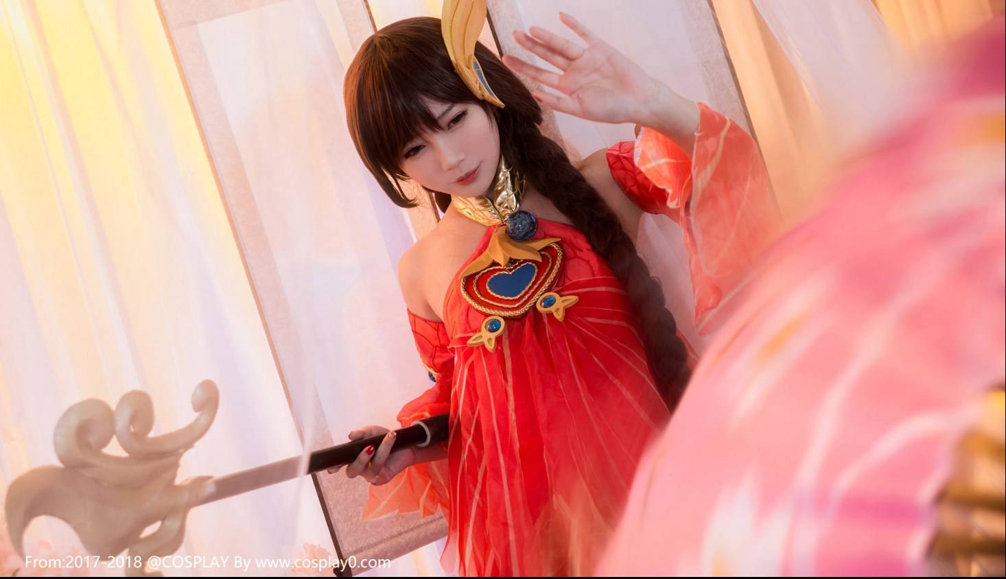Cosplay福利/鳗鱼霏儿&大肉丸aimee王者荣耀大乔小乔姐妹花Cos图片