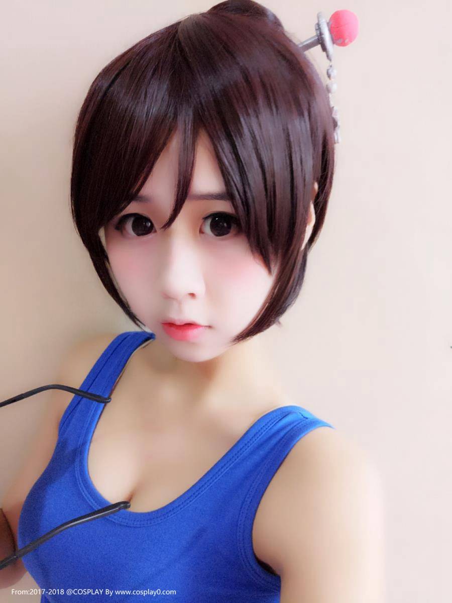 Cosplay福利/半次元萌芽儿素颜试妆守望先锋小美Cosplay图片
