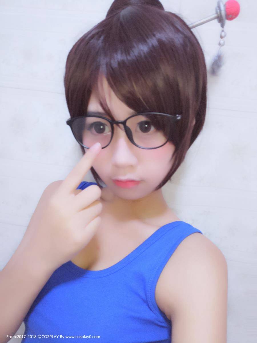 Cosplay福利/半次元萌芽儿素颜试妆守望先锋小美Cosplay图片
