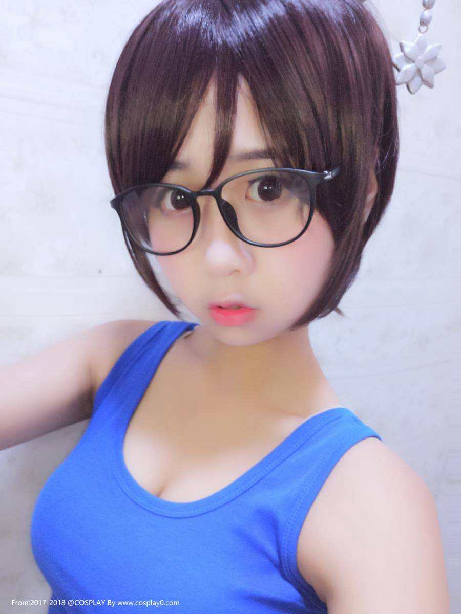 Cosplay福利/半次元萌芽儿素颜试妆守望先锋小美Cosplay图片