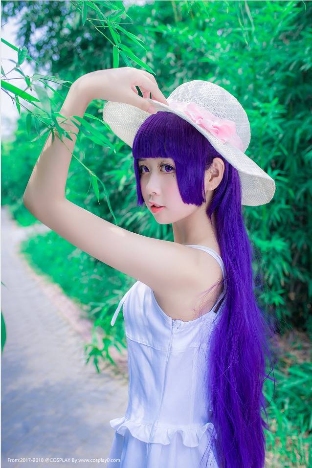 Cosplay福利/半次元萌芽儿清纯五更琉璃连衣裙足控Cosplay图片