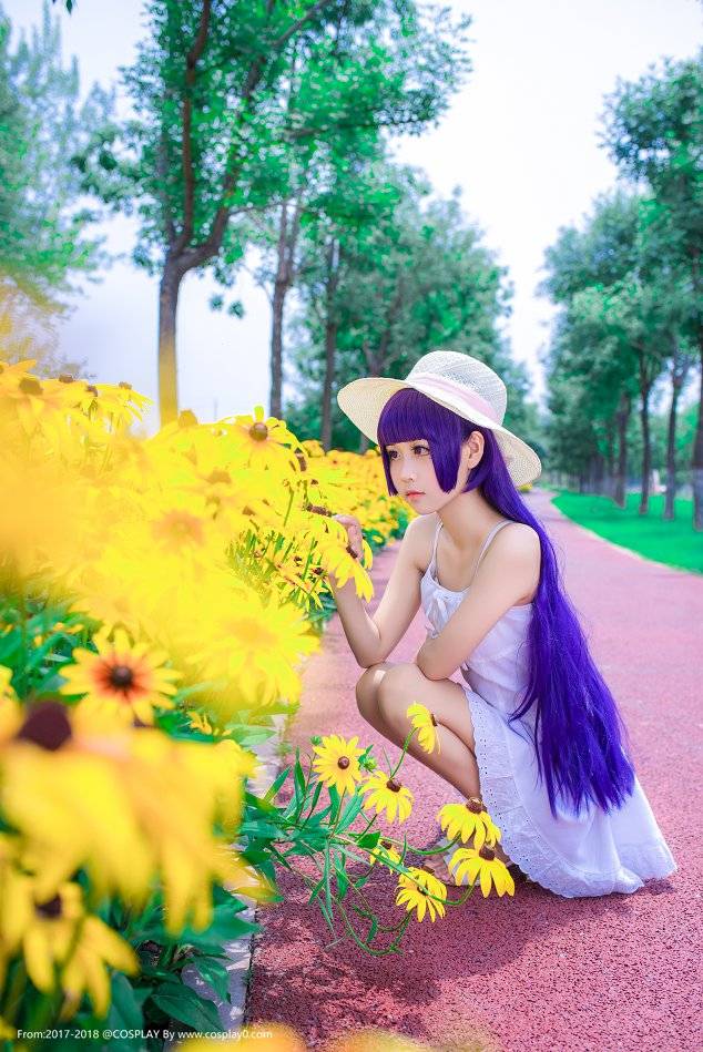 Cosplay福利/半次元萌芽儿清纯五更琉璃连衣裙足控Cosplay图片