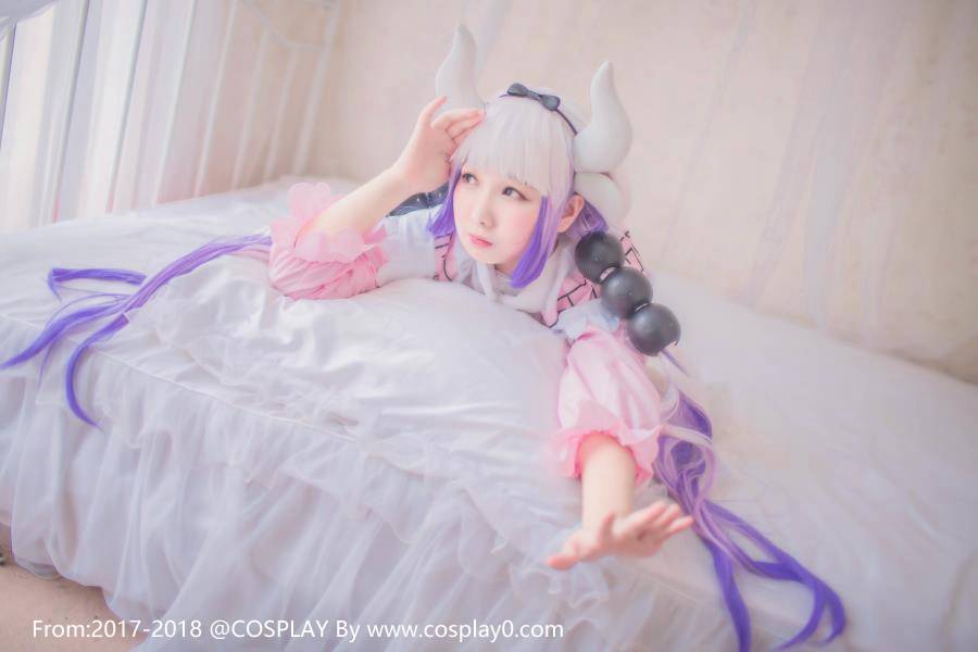 Cosplay福利/小林家的龙女仆美少女康娜萝莉白丝Cosplay图片
