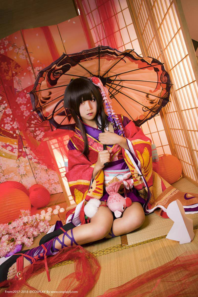 Cosplay福利/萌芽儿阴阳师神乐萝莉足控福利Cosplay图片