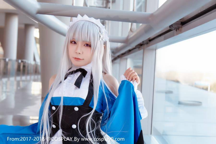 Cosplay福利/re:从零开始的异世界生活爱蜜莉雅女仆萝莉白丝Cos图片