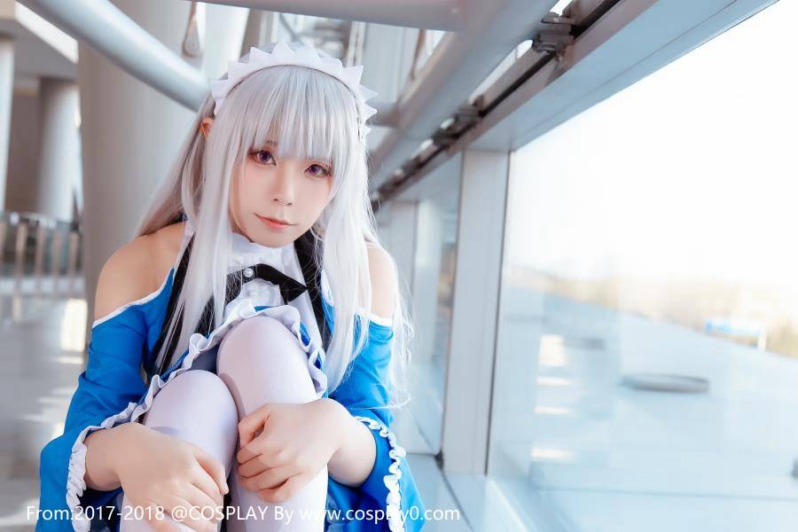 Cosplay福利/re:从零开始的异世界生活爱蜜莉雅女仆萝莉白丝Cos图片