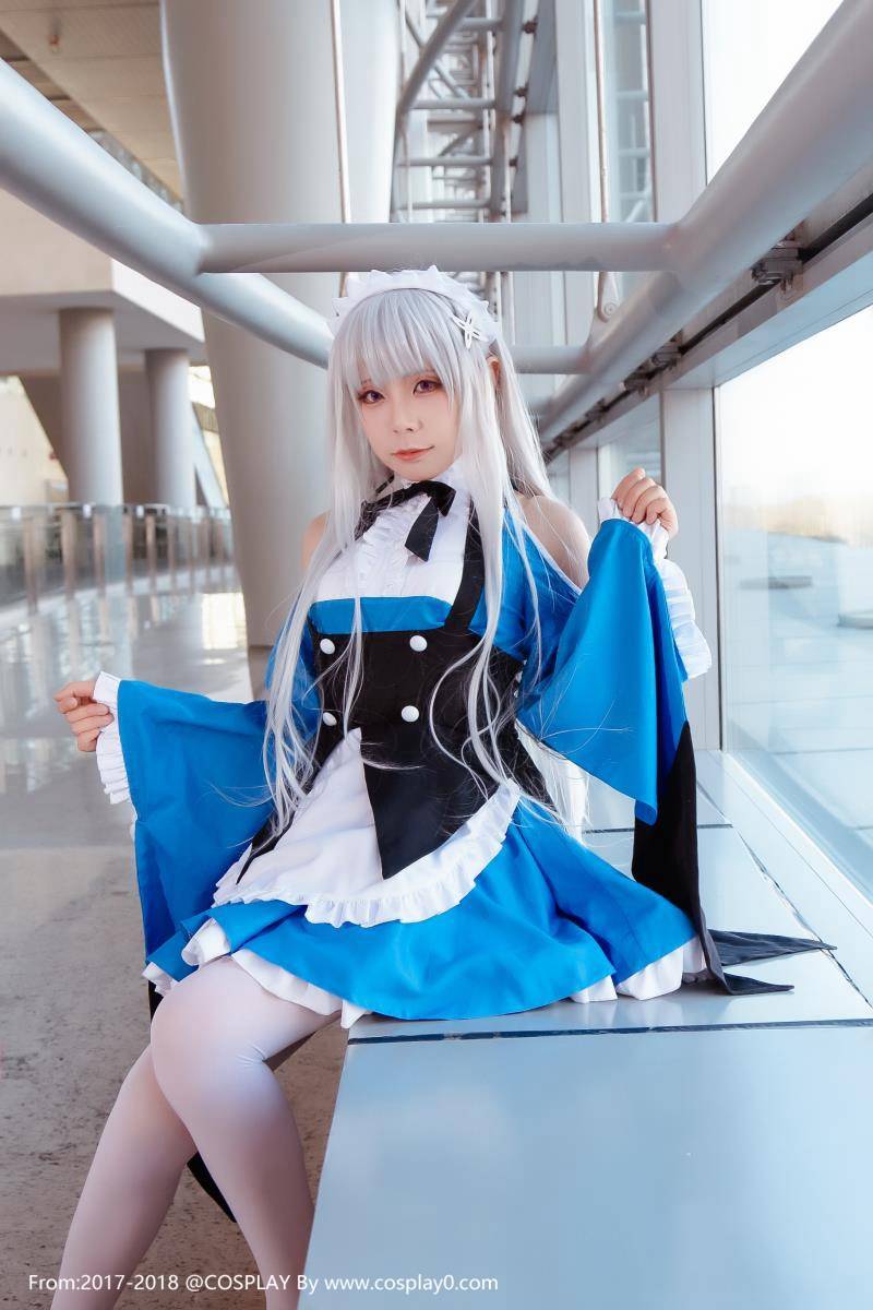 Cosplay福利/re:从零开始的异世界生活爱蜜莉雅女仆萝莉白丝Cos图片
