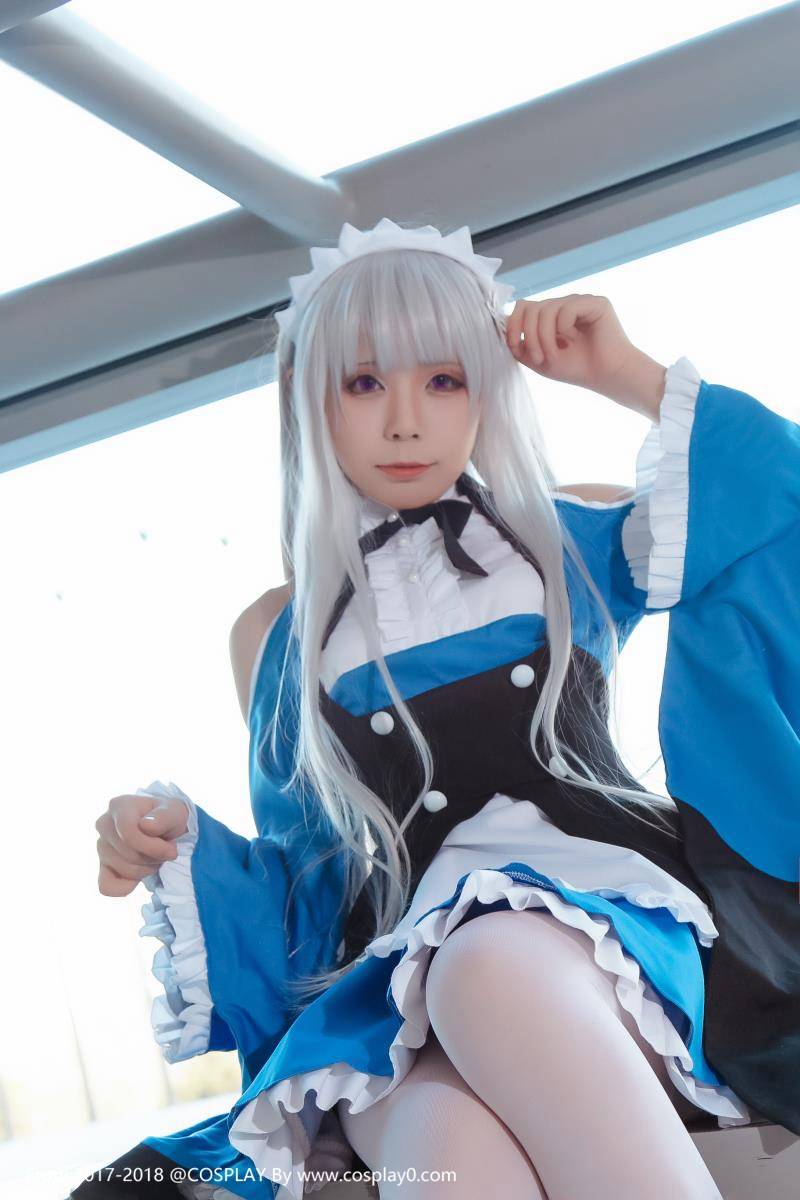Cosplay福利/re:从零开始的异世界生活爱蜜莉雅女仆萝莉白丝Cos图片