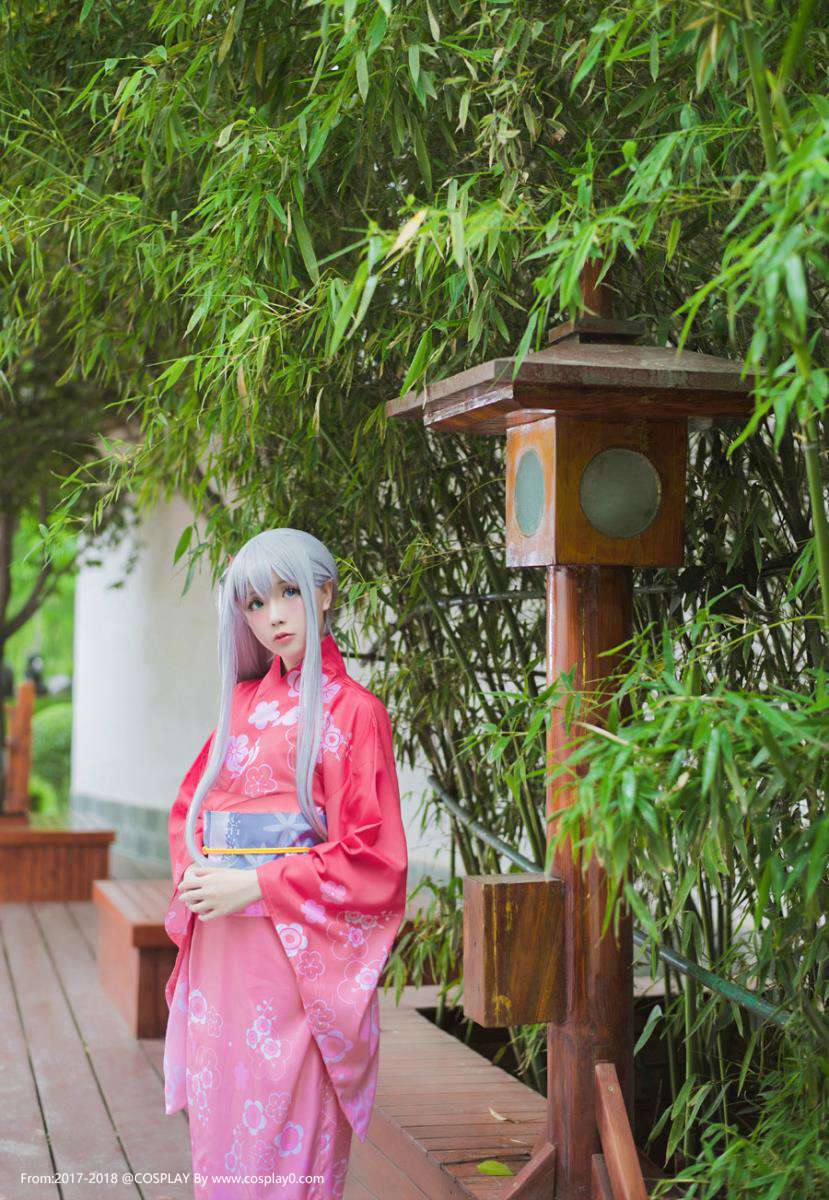 Cosplay福利/半次元星之迟迟Cosplay和泉纱雾和服萝莉图片